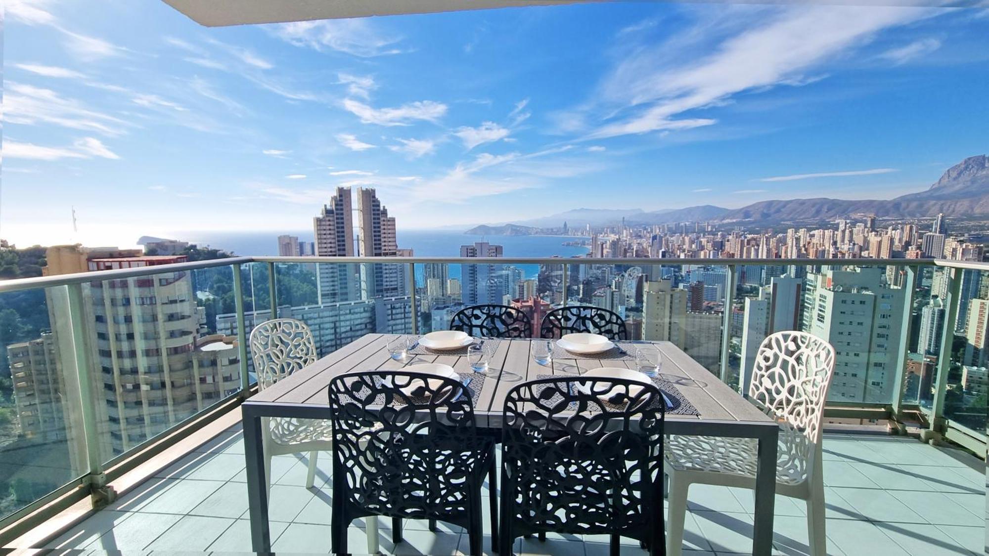 Skyline 18 Terraza Privada Con Impresionantes Vistas Al Mar Appartement Benidorm Buitenkant foto
